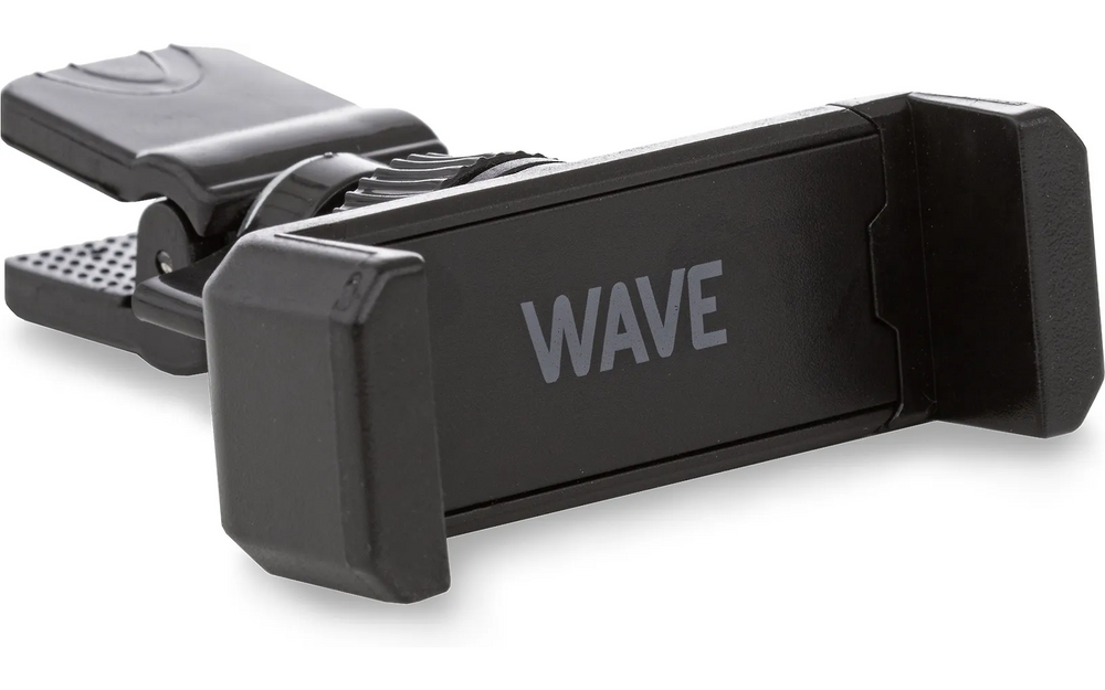 Wave Ventclip -autoteline, musta - E-store.fi