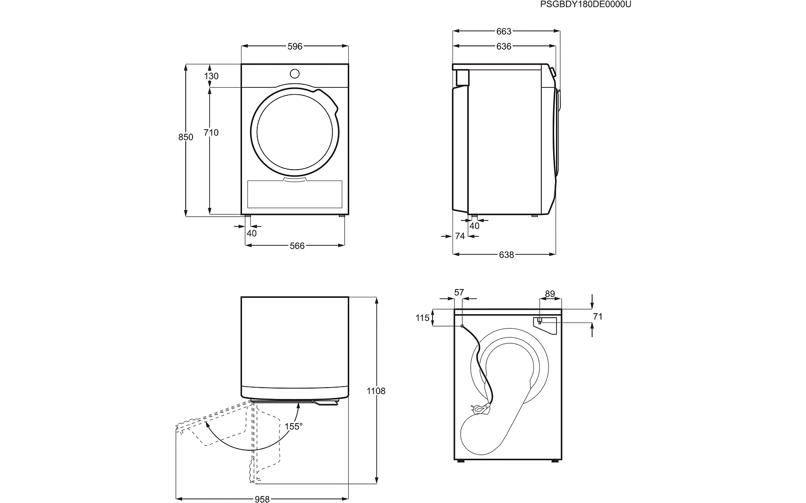 Electrolux EW2H328R4 torktumlare