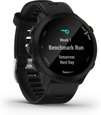 Garmin Forerunner 55 -GPS-juoksukello, 42 mm, musta