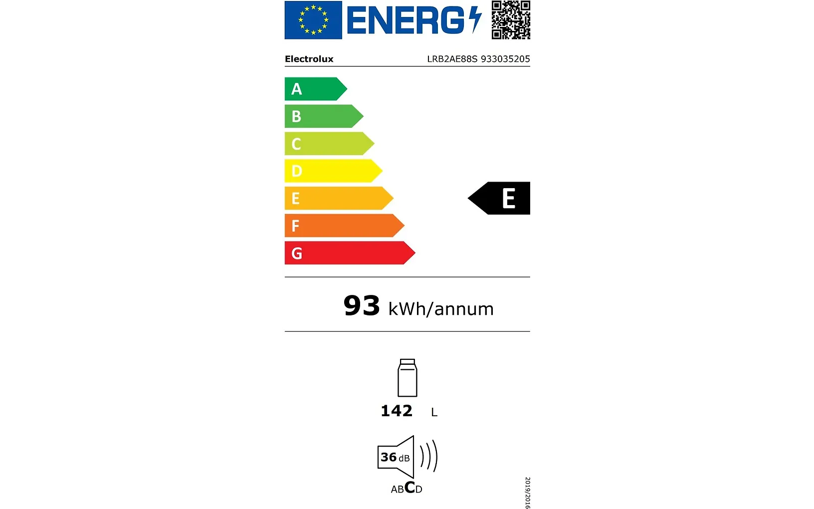 Electrolux LRB2AE88S jääkaappi, integroitava