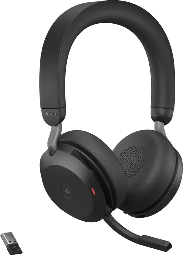 Jabra Evolve2 75 Stereo LINK380A trådlöst headset, MS, svart