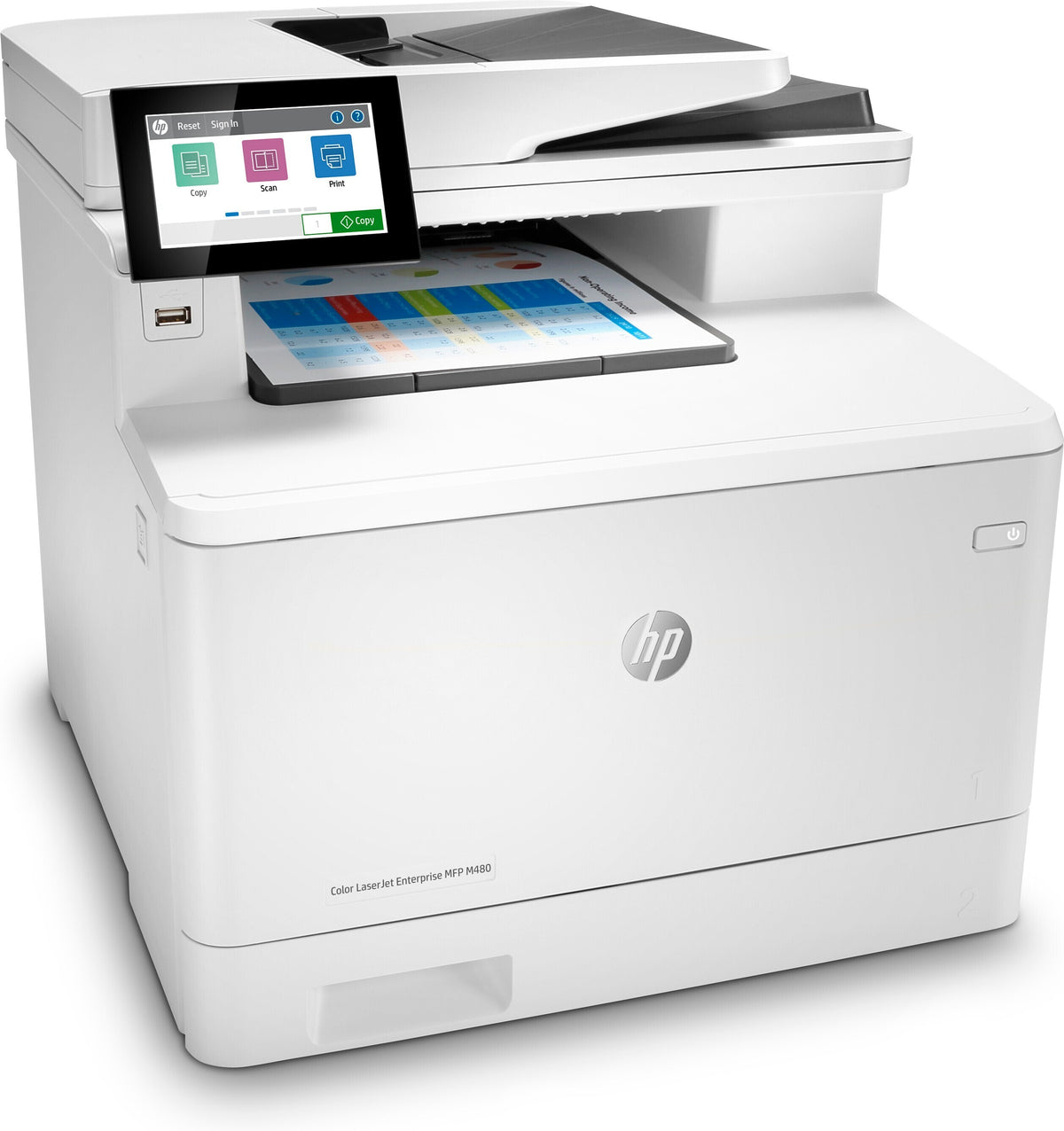 HP Color LaserJet Enterprise MFP M480f (3QA55A) -monitoimitulostin – kuva 3