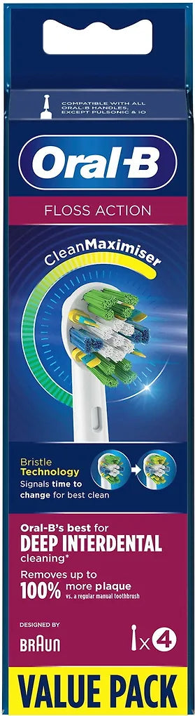 Oral-B FlossAction ersättningsborste, 4 st