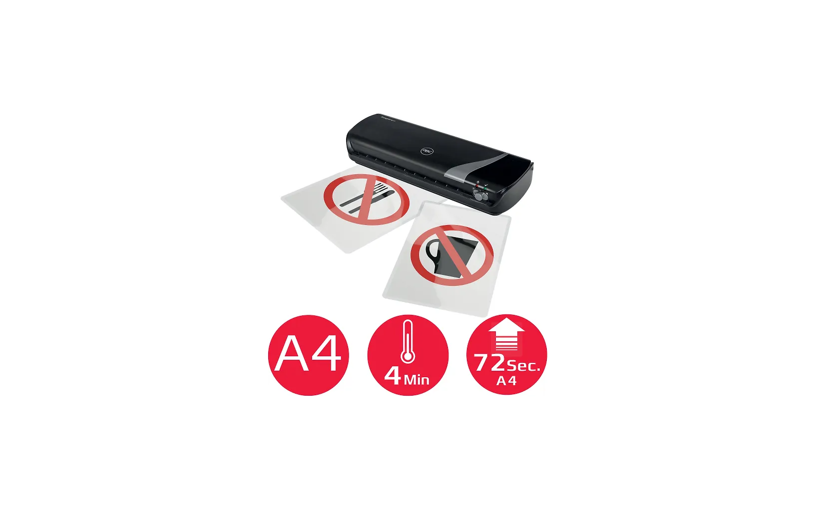 GBC Inspire+ A4 -laminointikone, musta - E-store.fi