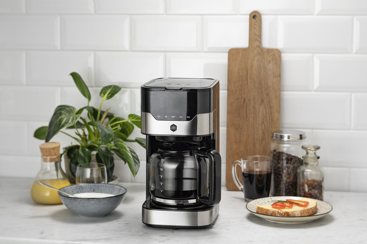 OBH Nordica Timer Aroma kahvinkeitin, musta – kuva 12