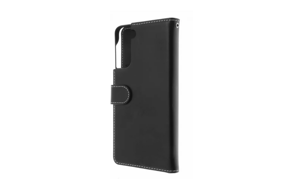 Insmat Exclusive Flip Case -suojakotelo, Samsung S21, musta
