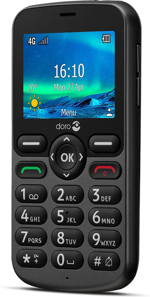 Doro 5861 - mobiltelefon, svart