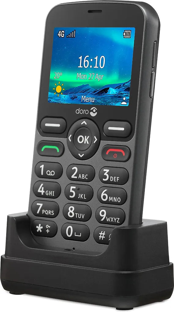 Doro 5861 - mobiltelefon, svart