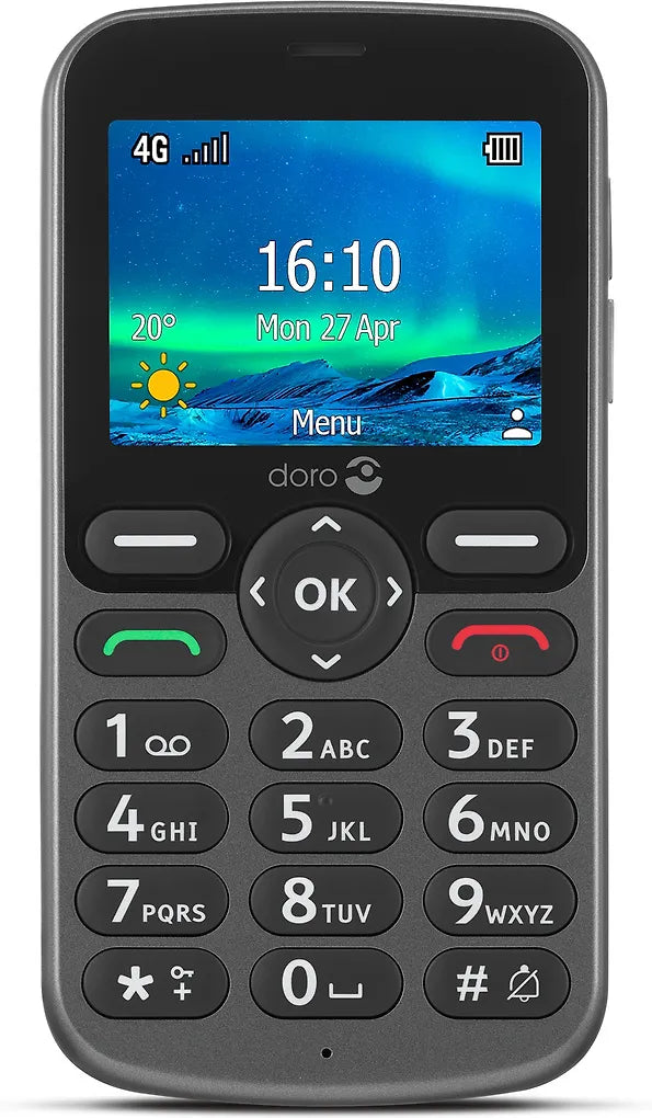 Doro 5861 - mobiltelefon, svart