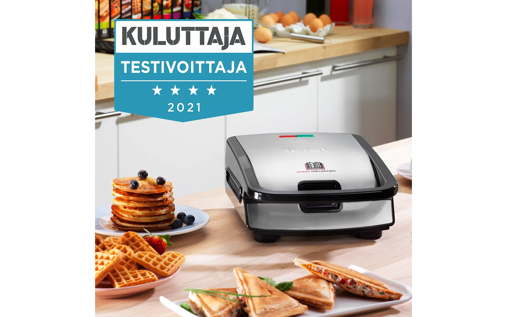 Tefal Snack Collection -smörgåsgrill och våffeljärn