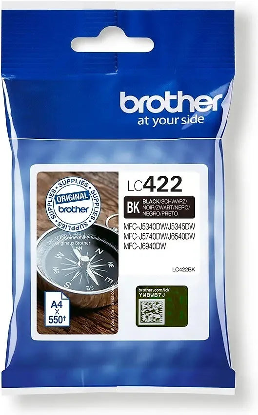 Brother LC422BK bläckpatron, svart