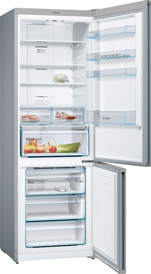 Bosch KGN49XLEA Serie 4, Jääkaappipakastin, inox-look