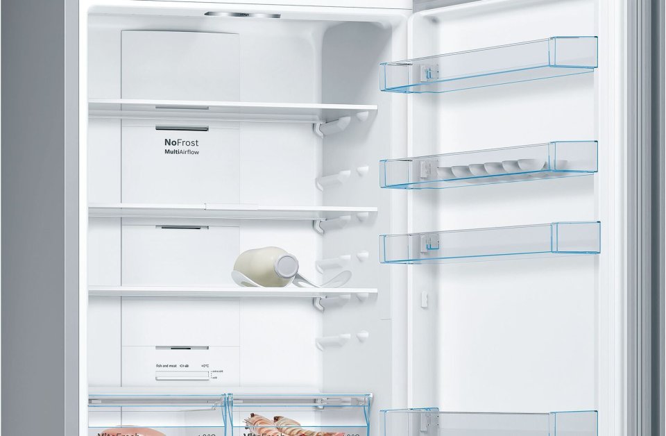 Bosch KGN49XLEA Serie 4, Jääkaappipakastin, inox-look