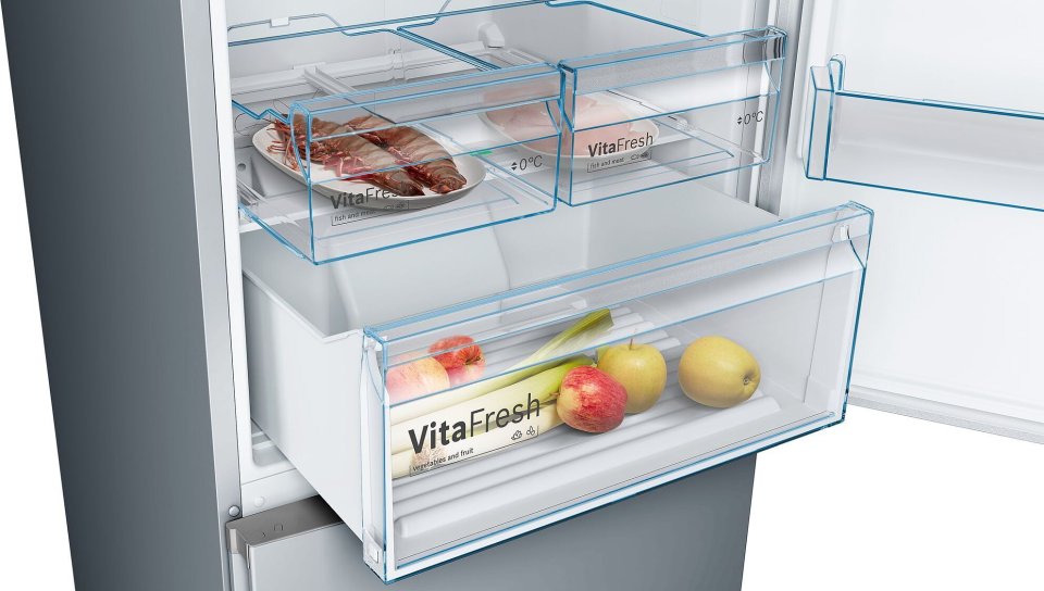 Bosch KGN49XLEA Serie 4, Jääkaappipakastin, inox-look