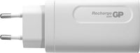 GP GaN PD 65 W -verkkovirtalaturi, 2x USB-C + 1x USB-A, valkoinen – kuva 4
