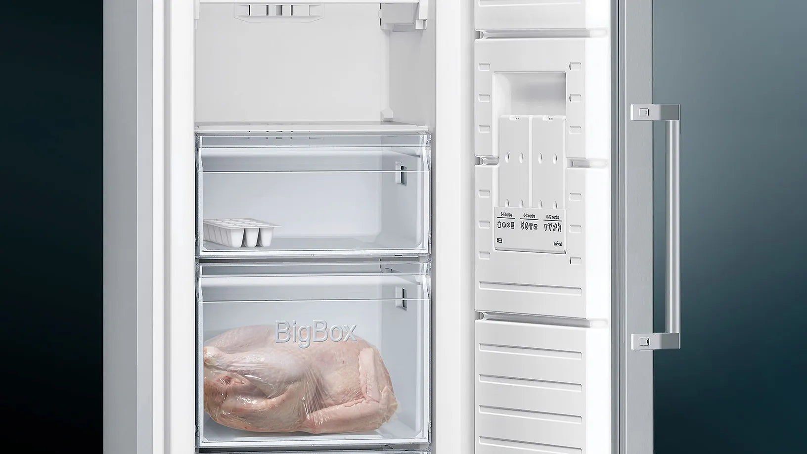 Siemens GS36NVIEP iQ300 frysskåp, stål
