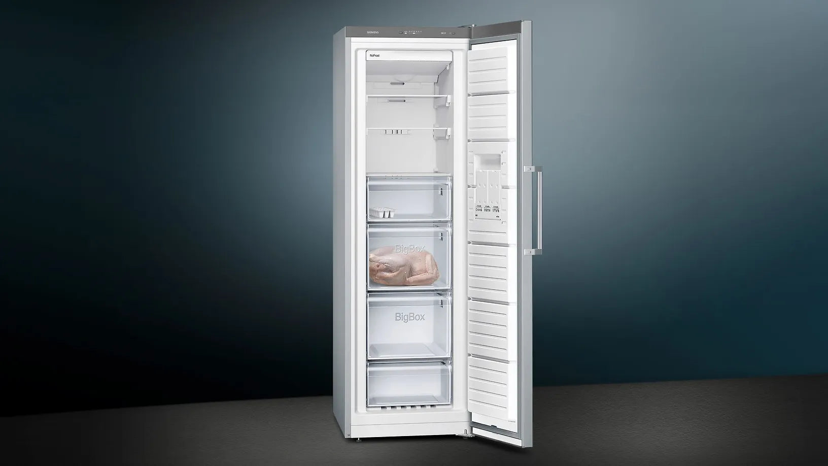 Siemens GS36NVIEP iQ300 frysskåp, stål