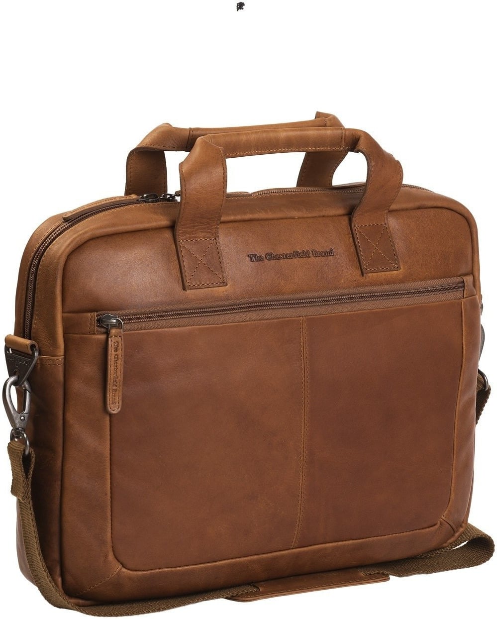 The Chesterfield Brand Calvi -tietokonelaukku 15,6" kannettavalle tietokoneelle, konjakki – kuva 1