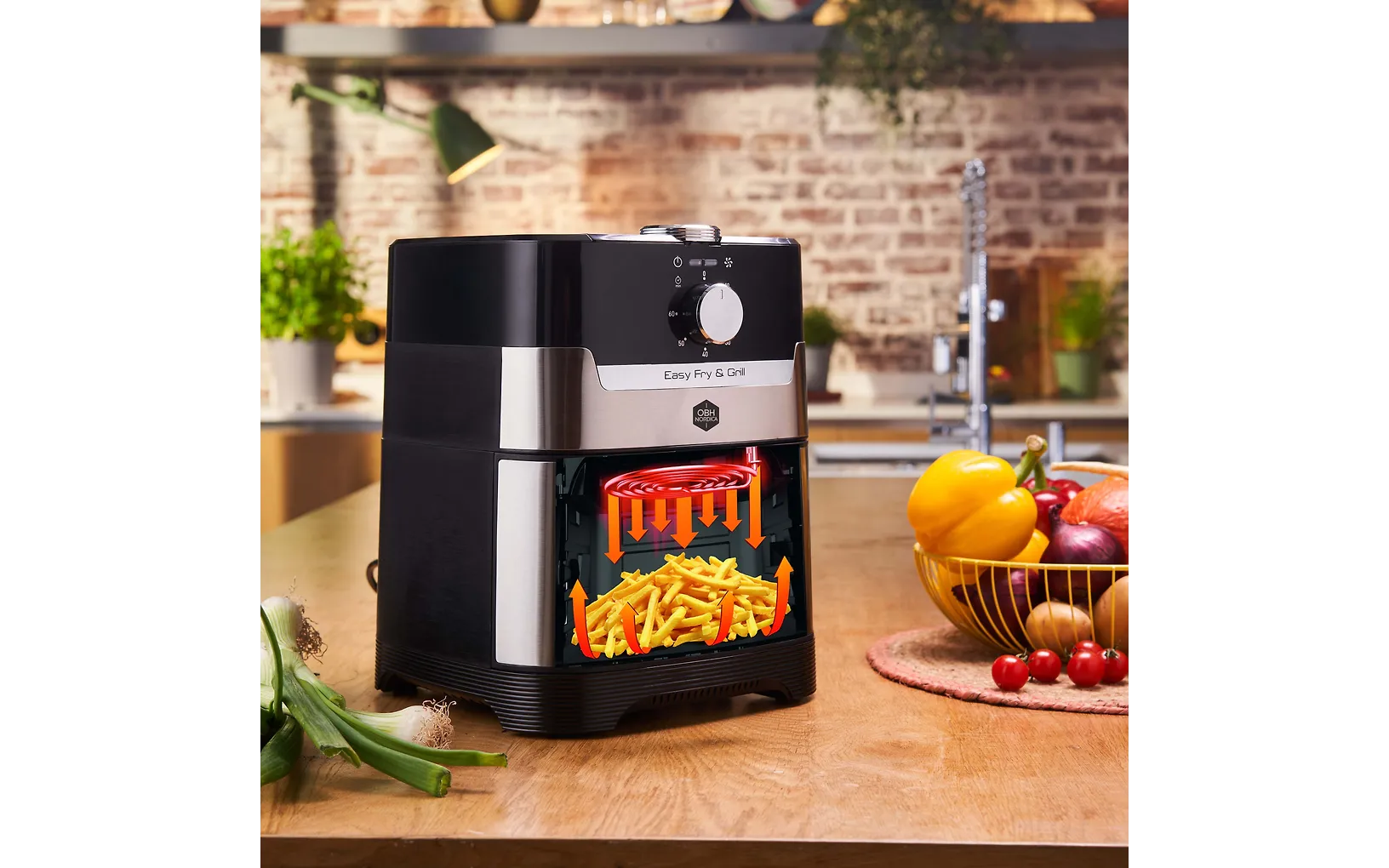 OBH Nordica Easy Fry & Grill Classic+ 2-in-1 airfryer