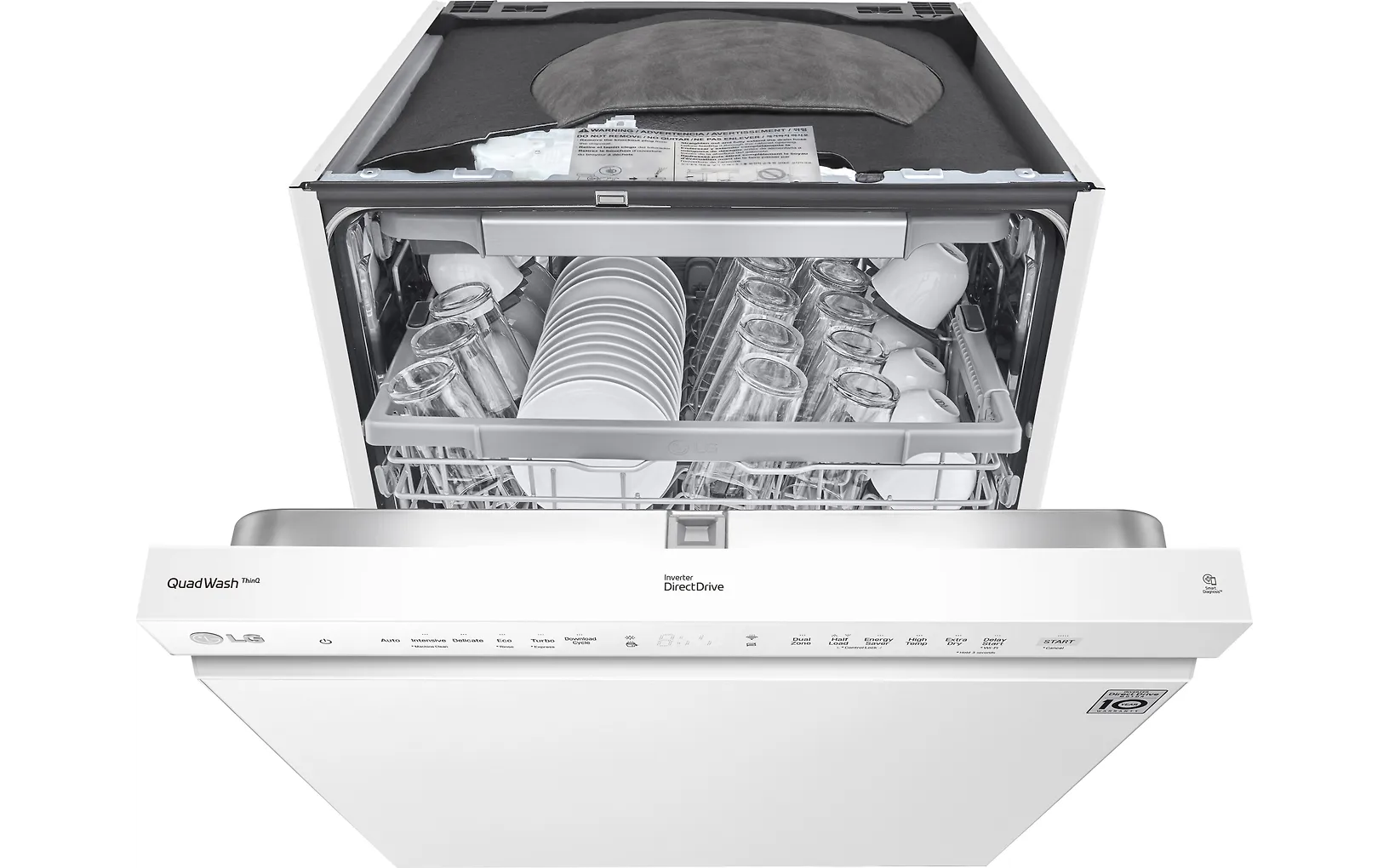 LG DU355FW diskmaskin, vit