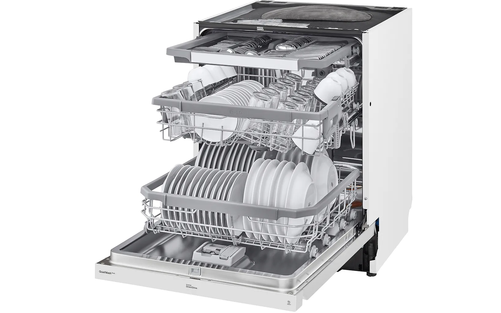 LG DU355FW diskmaskin, vit