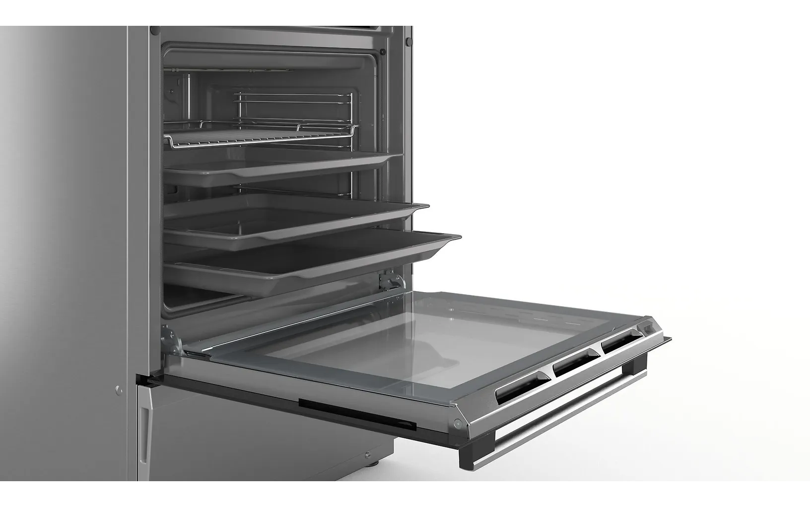 Bosch HLS79W351U Serie 6 induktionsspis, stål