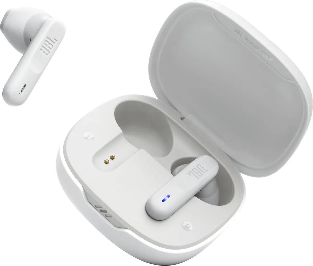 JBL Wave Flex -nappikuulokkeet, valkoinen