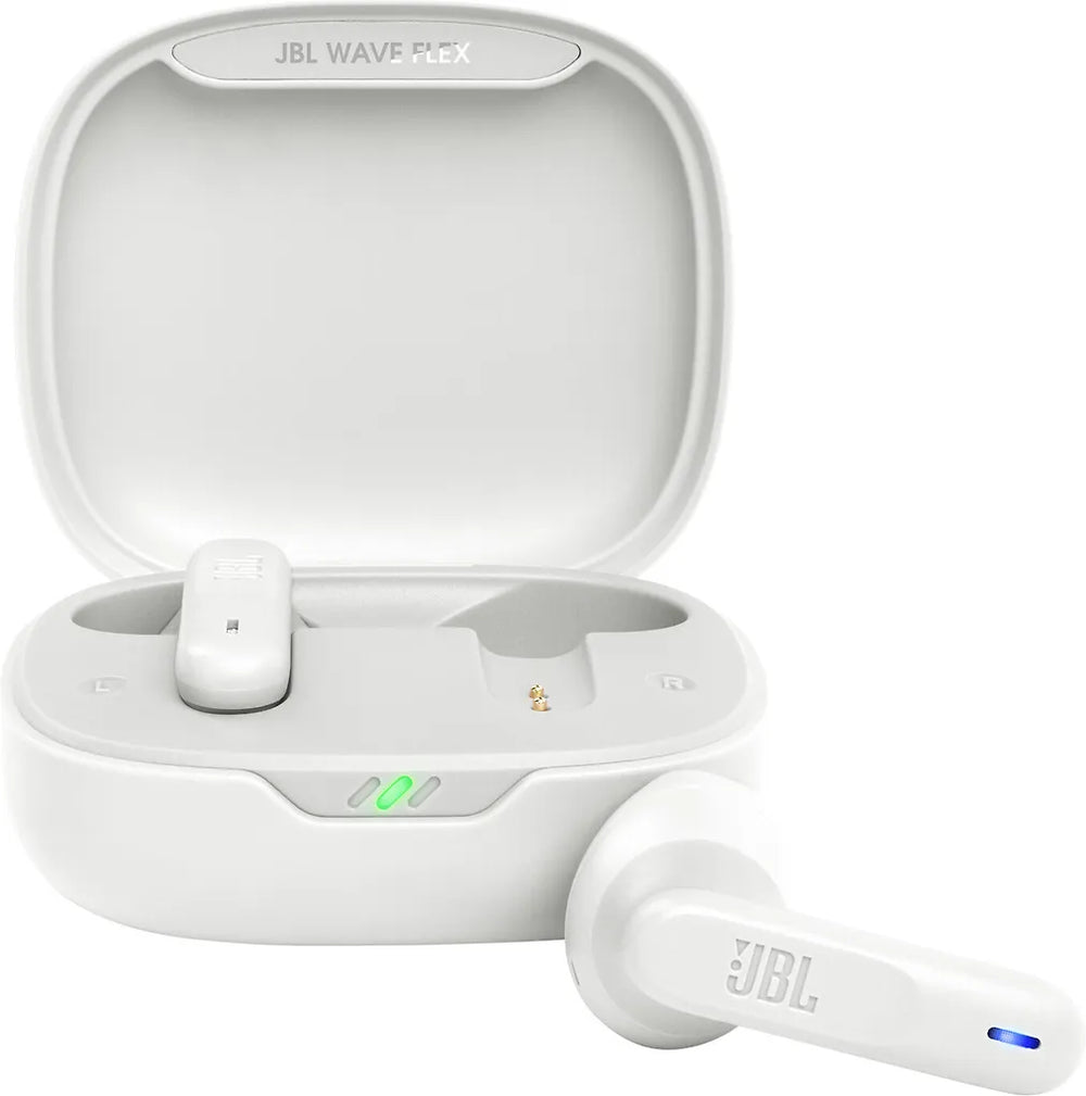 JBL Wave Flex in-ear-hörlurar, vita