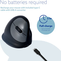 R-Go HE Break -ergonominen hiiri, BT, M-koko, oikealle kädelle – kuva 5