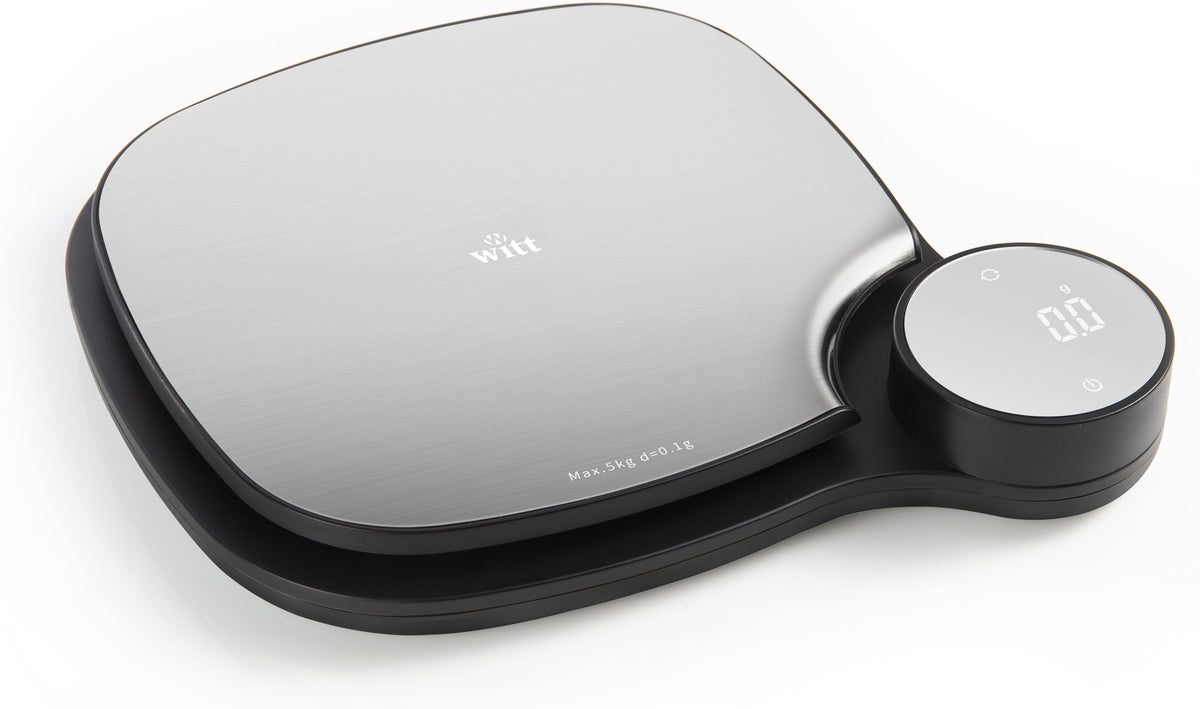 Witt Classic WCKS5BM -keittiövaaka, musta/teräs – kuva 1