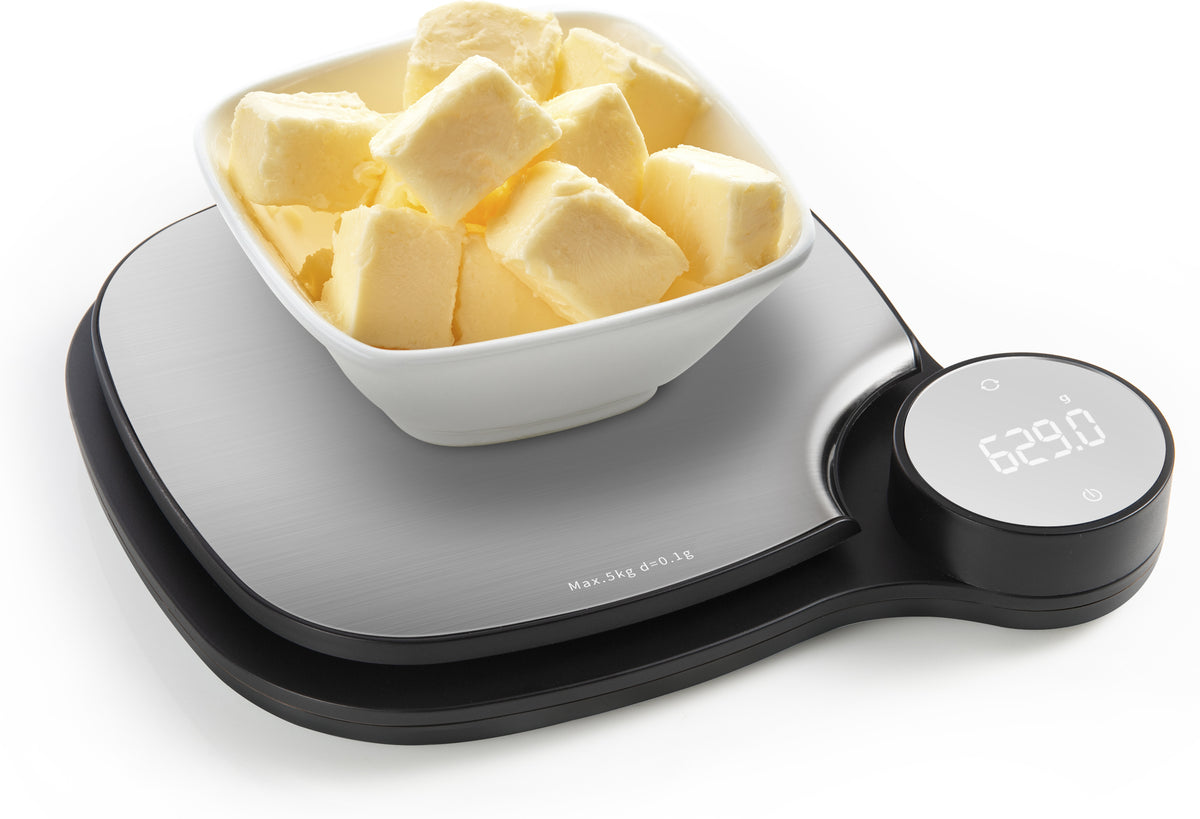 Witt Classic WCKS5BM -keittiövaaka, musta/teräs – kuva 2