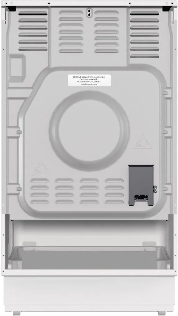Upo UEC5B20W keramisk säkerhetsspis, vit
