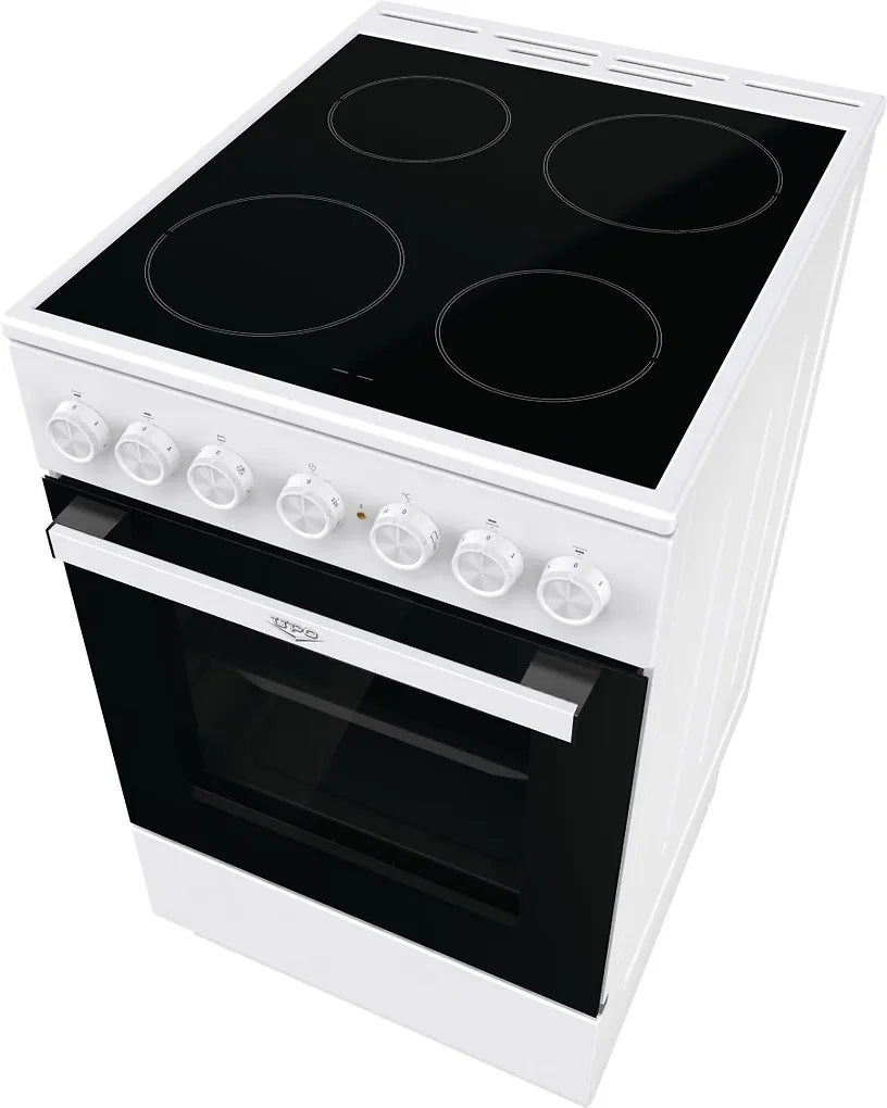 Upo UEC5B20W keramisk säkerhetsspis, vit