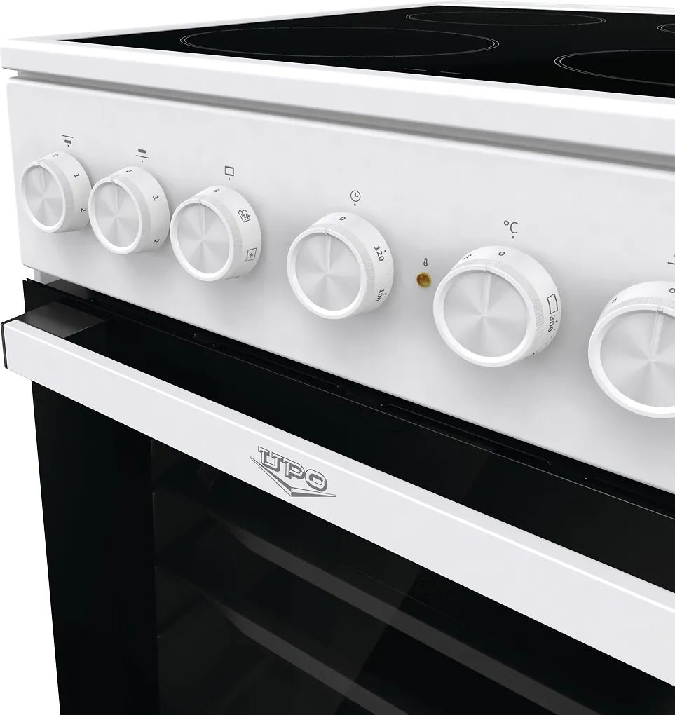 Upo UEC5B20W keramisk säkerhetsspis, vit
