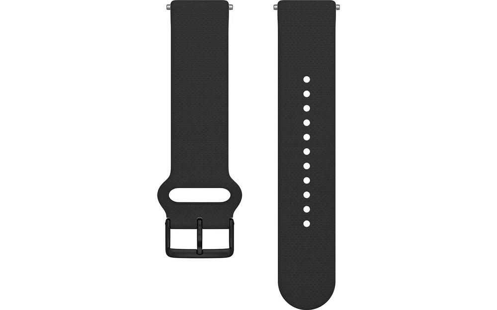 Polar silikoniranneke 20 mm, musta, S-L