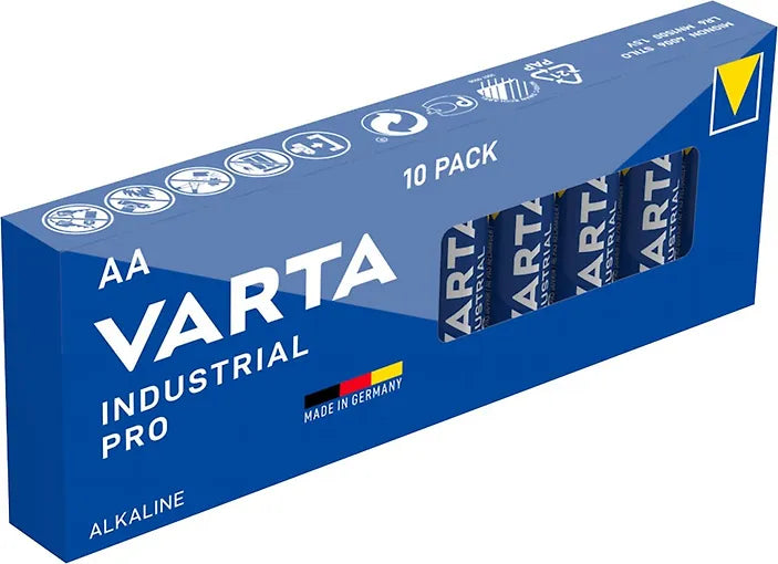 VARTA Industrial Pro alkaliskt batteri, 10st AA (LR06) batterier