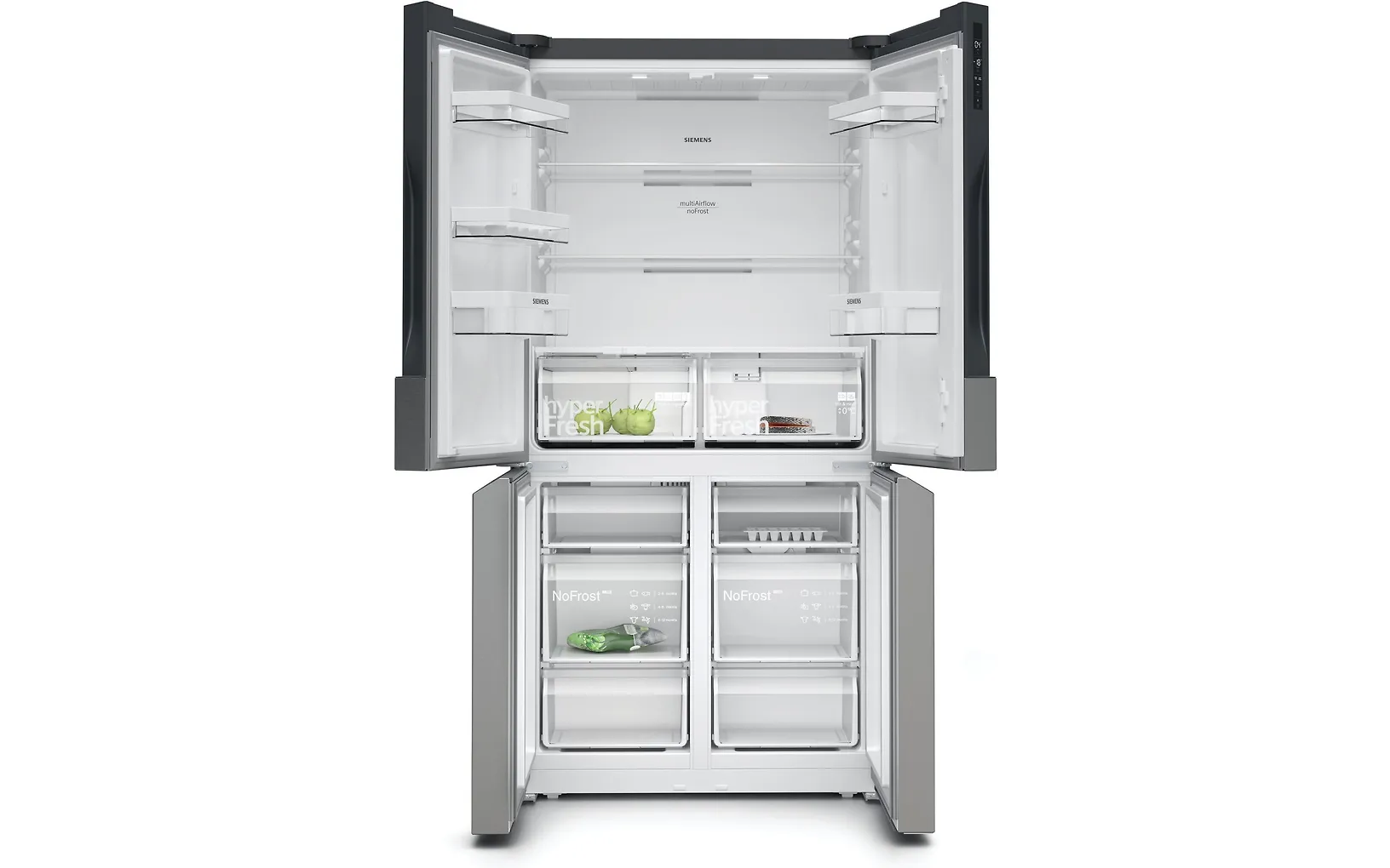 Siemens KF96NVPEA iQ300 French Door Side By Side, teräs