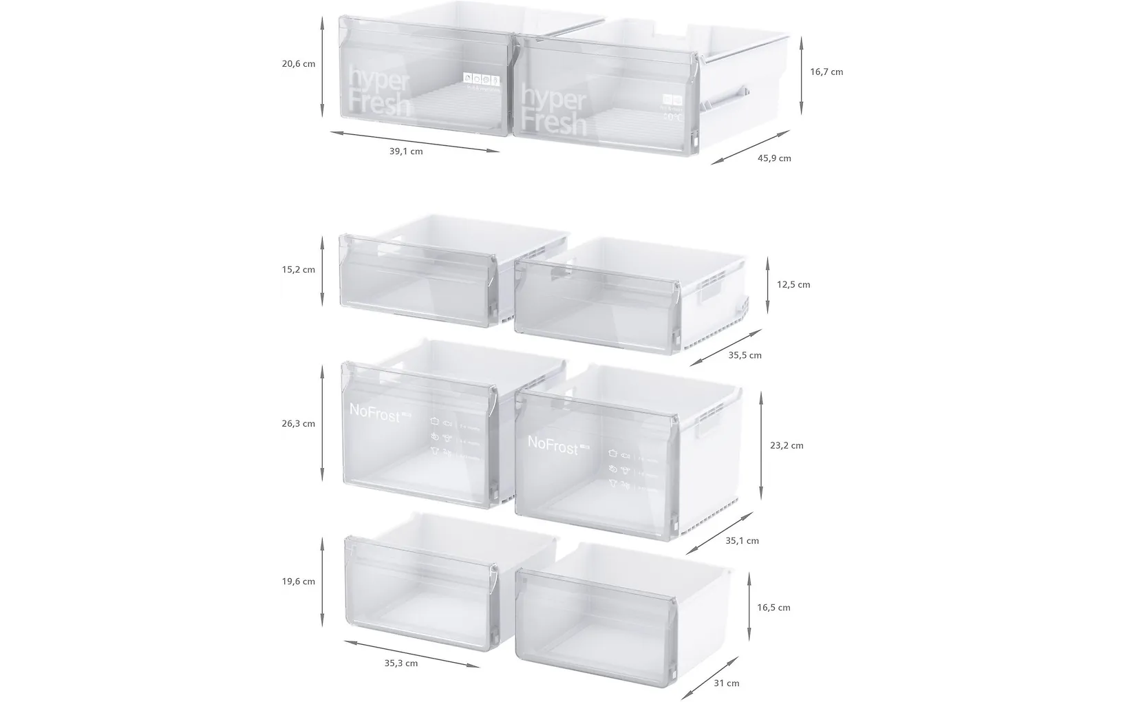 Siemens KF96NVPEA iQ300 French Door Side By Side, teräs