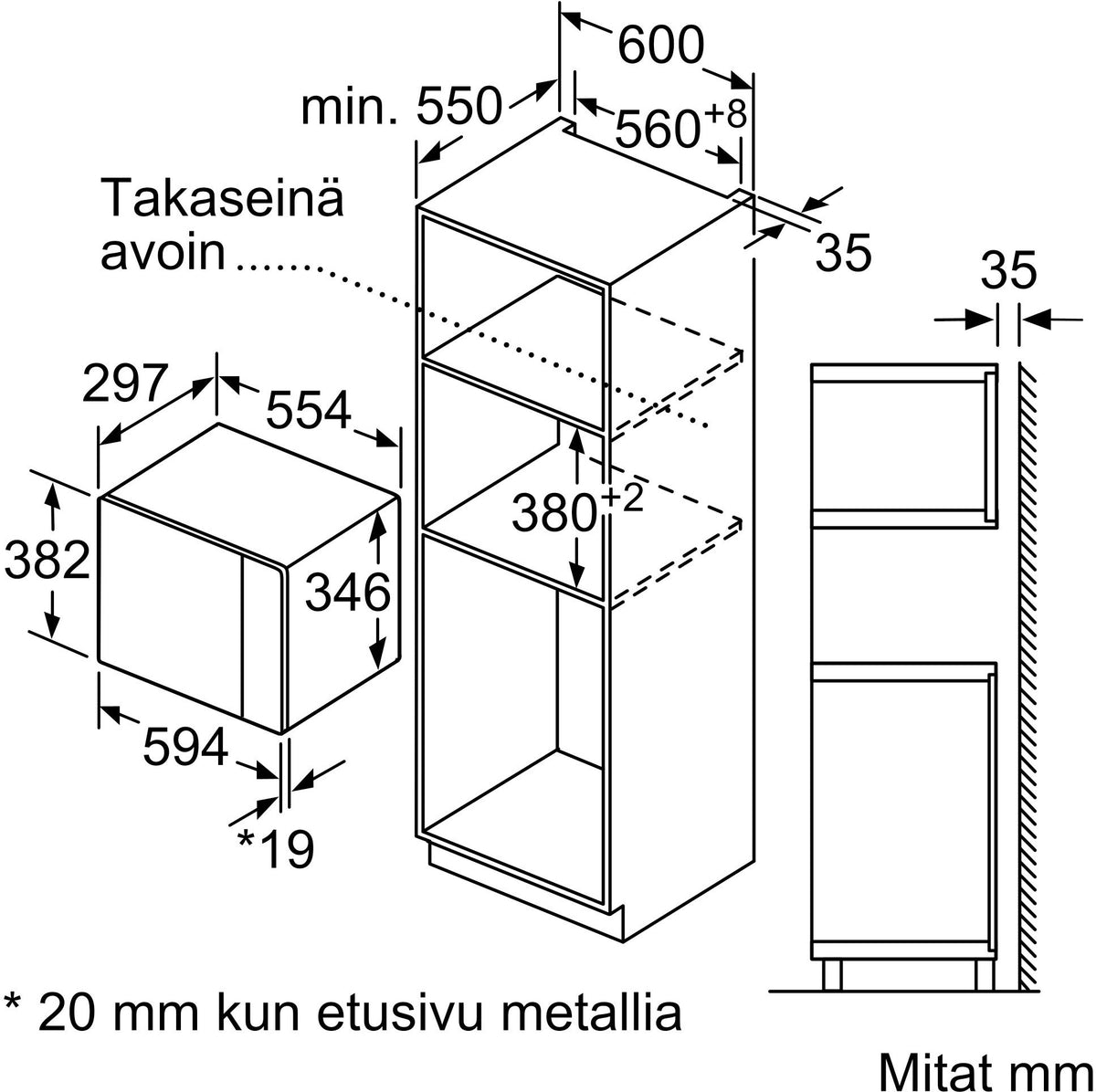 Siemens BF525LMW0 iQ500 mikroaaltouuni, valkoinen – kuva 7