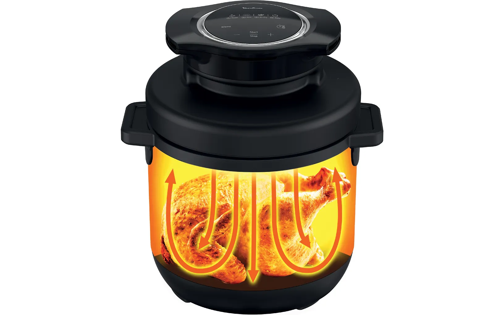 OBH Nordica Turbo Cuisine & Fry Multicooker QK7788S0 -monitoimi airfryer, 7,6 L