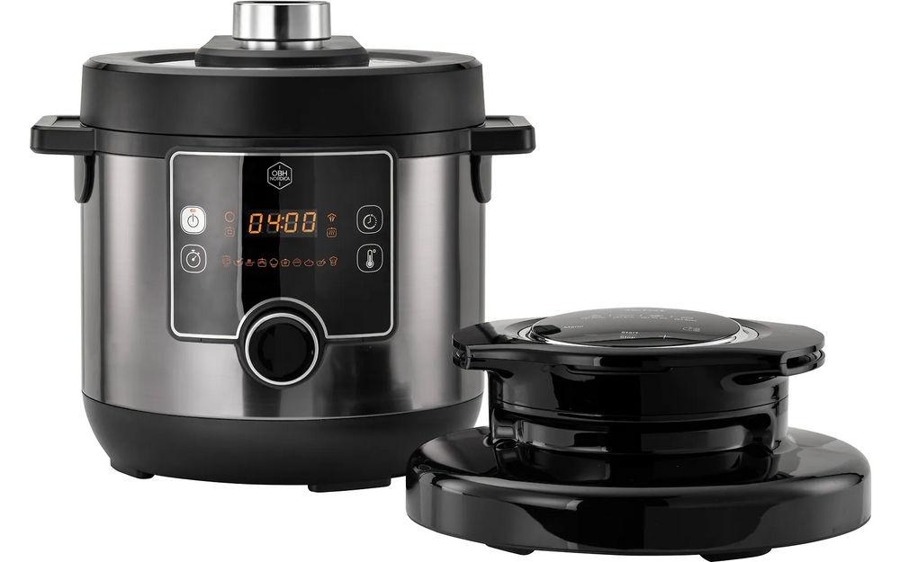 OBH Nordica Turbo Cuisine & Fry Multicooker QK7788S0 -monitoimi airfryer, 7,6 L