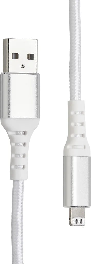 Fuj:tech Lightning - USB-A -kaapeli, 1 m, valkoinen - E-store.fi