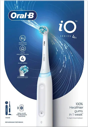 Oral-B iO Series 4s -el-tandborste, vit