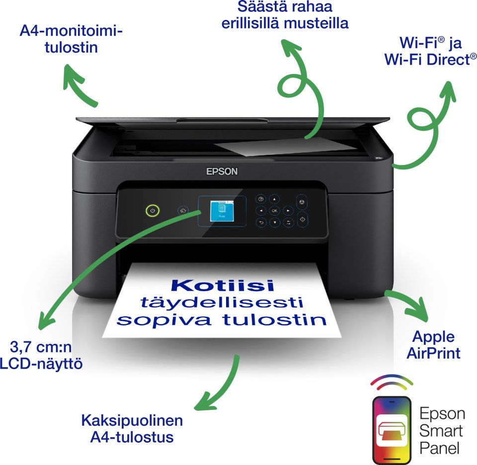 Epson Expression XP-3205 -langaton A4-monitoimitulostin