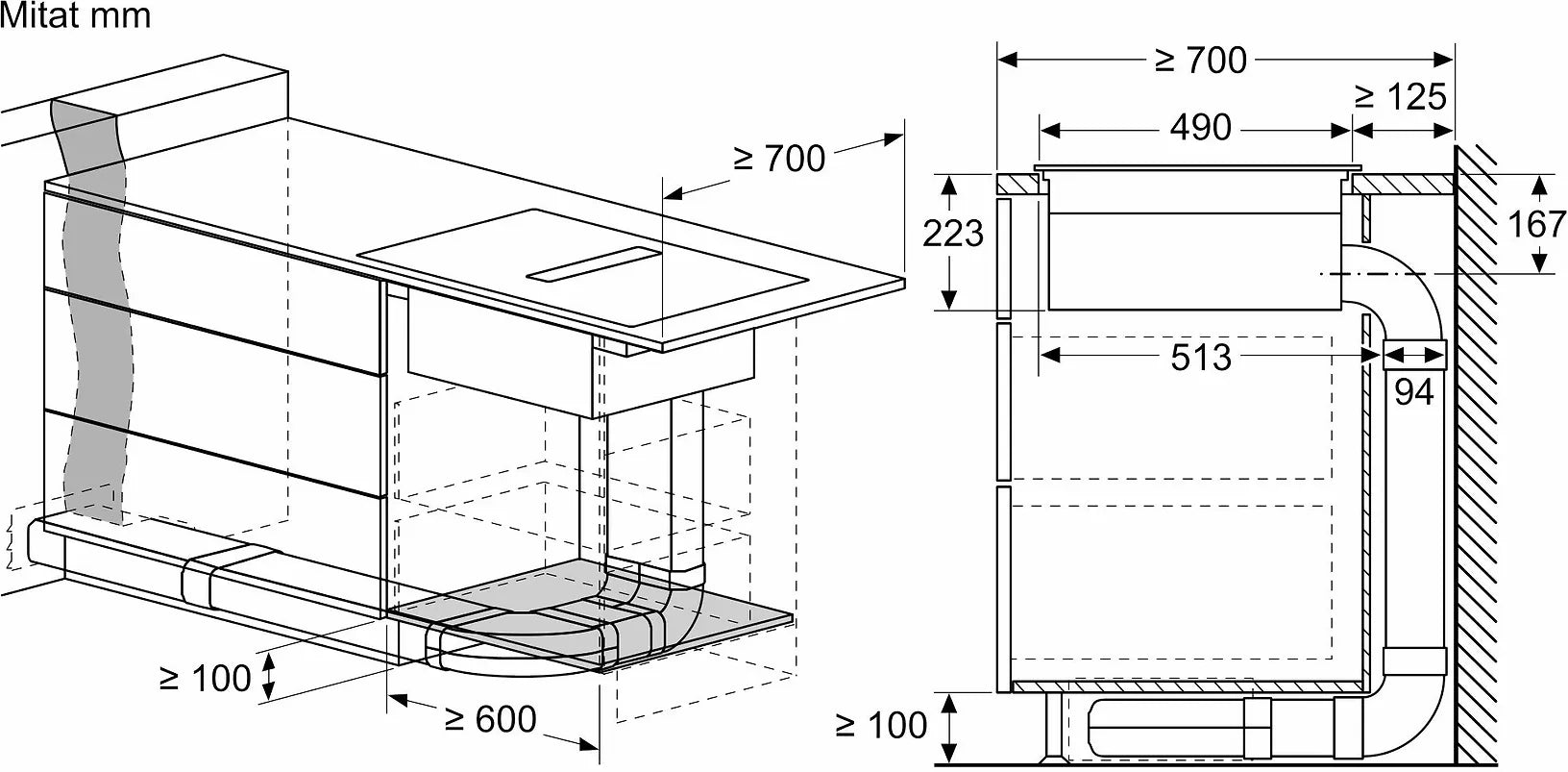 Siemens ED851FQ15E iQ500 induktionshäll med fläkt, 80 cm