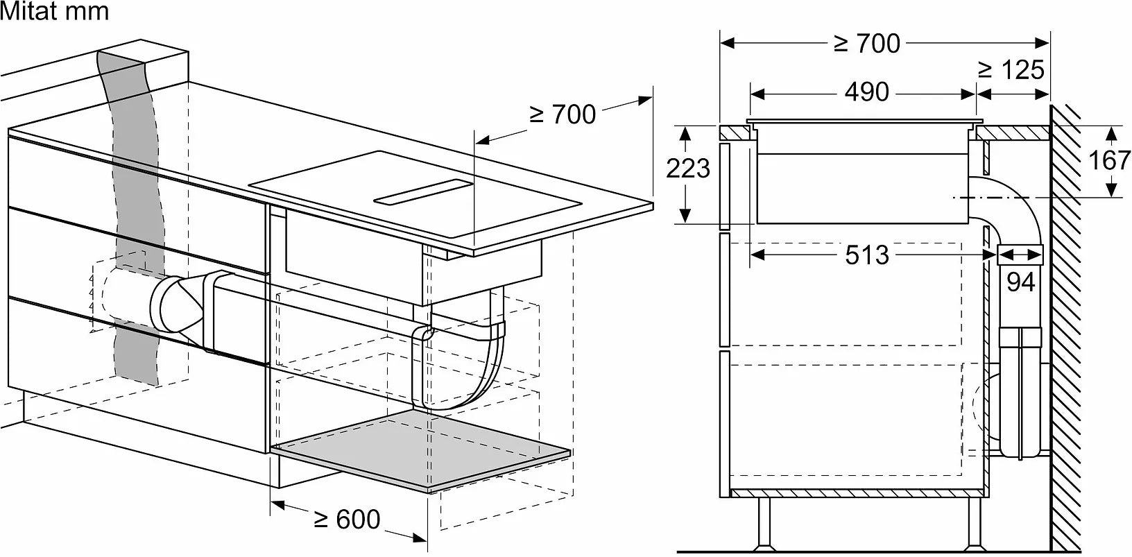 Siemens ED851FQ15E iQ500 induktionshäll med fläkt, 80 cm