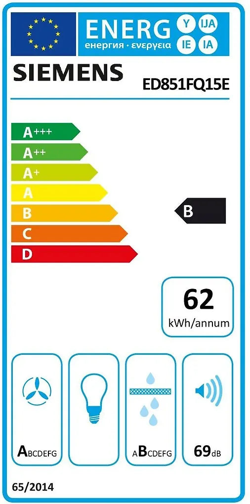 Siemens ED851FQ15E iQ500 induktionshäll med fläkt, 80 cm