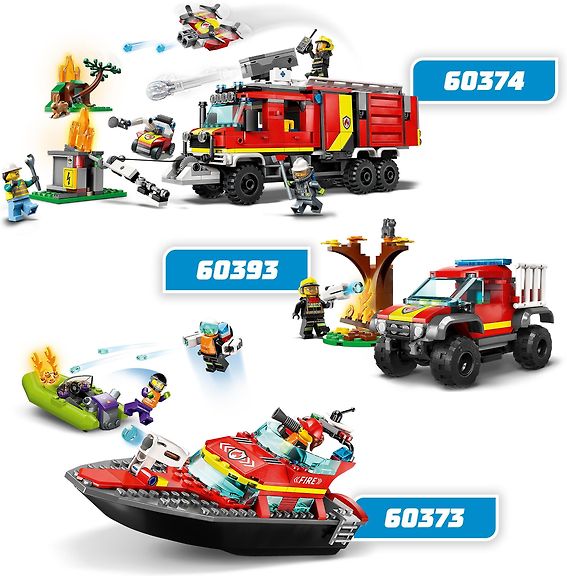LEGO City Fire 60373 - Palokunnan pelastusvene – kuva 7