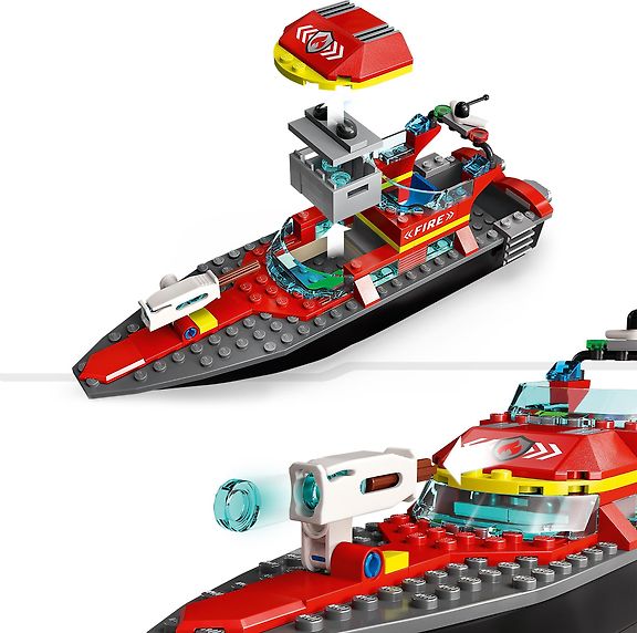LEGO City Fire 60373 - Palokunnan pelastusvene – kuva 5