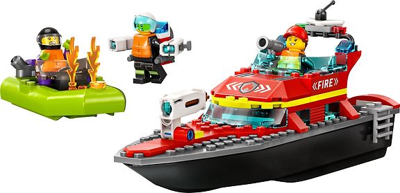 LEGO City Fire 60373 - Palokunnan pelastusvene – kuva 3